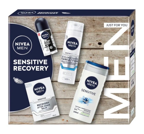 NIVEA MEN zestaw kosmetyków balsam po goleniu pianka do golenia żel antyperspirant roll-on