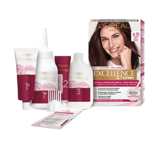 L'Oréal Paris Excellence Créme farba do włosów 4.15 Mroźny brąz