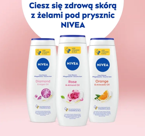 NIVEA Rose&Almond Oil żel pod prysznic 500 ml