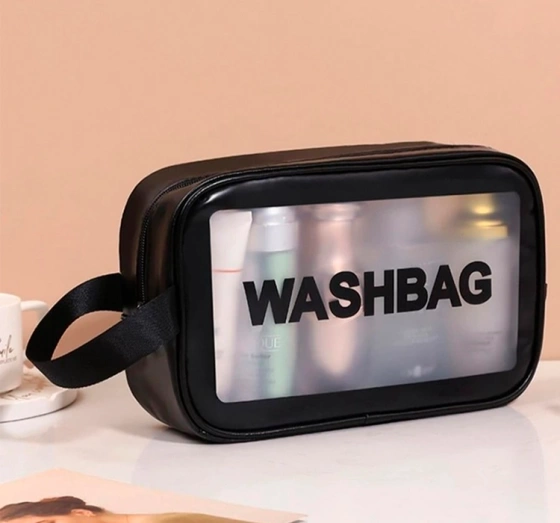 eCarla Washbag zestaw kosmetyczek Czarny 3 sztuki
