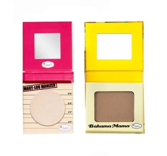 The Balm zestaw kosmetyków do makijażu rozświetlacz Mary-Lou Manizer 2,2 g bronzer Bahama Mama 2,6 g