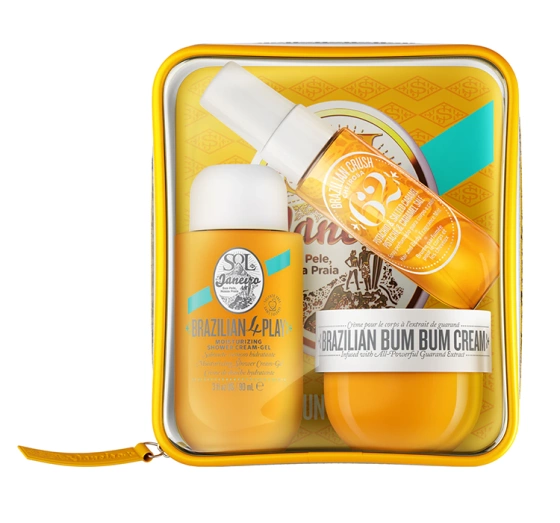 Sol de Janeiro Bum Bum Jet Set żel pod prysznic 90ml krem do ciała 50ml spray 30ml