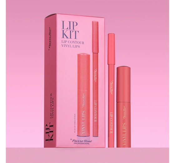 Pierre Rene Lip Kit zestaw do makijażu ust 01 Lip Coral Fusion