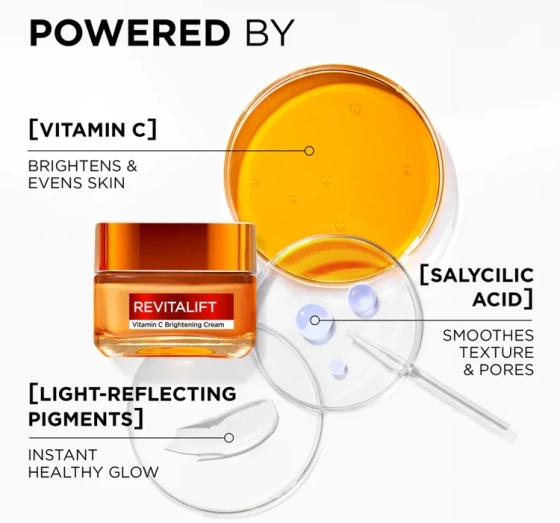 L'Oréal Paris Revitalift rozświetlający krem z witaminą C 50 ml