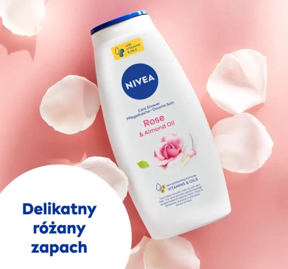 NIVEA Rose&Almond Oil żel pod prysznic 750 ml