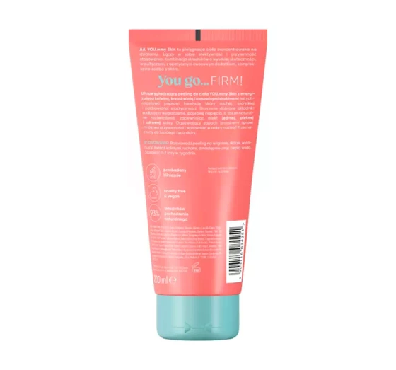 AA You.mmy Skin ultrawygładzający peeling do ciała Peach Firm 200 ml