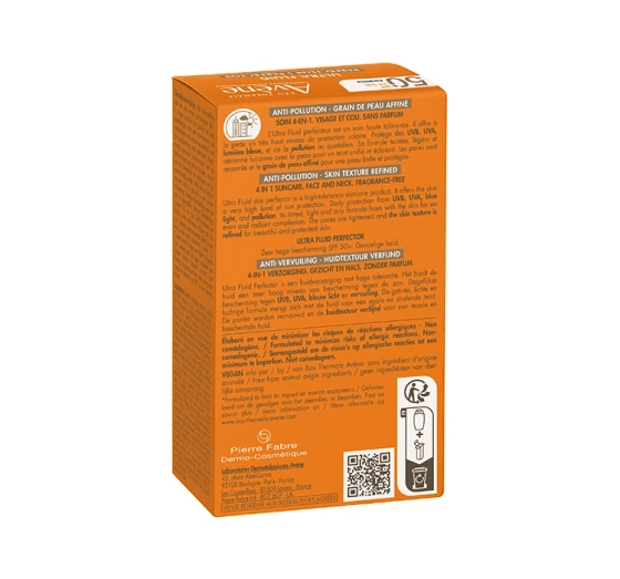 Avène Ultra Fluid Perfector krem do twarzy z pigmentem SPF50 skóra wrażliwa 50 ml