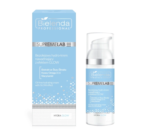 Bielenda Professional Supremelab Hydra Glow bezolejowy hydro-krem nawadniający z efektem Glow 50 ml