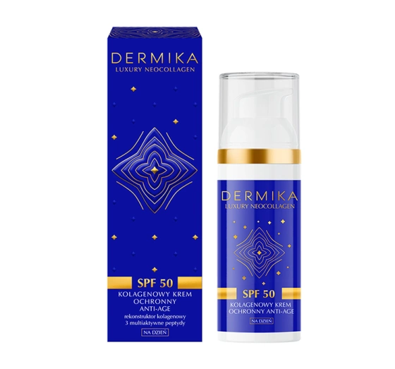 Dermika Luxury Neocollagen kolagenowy krem ochronny anti-age SPF50 50ml