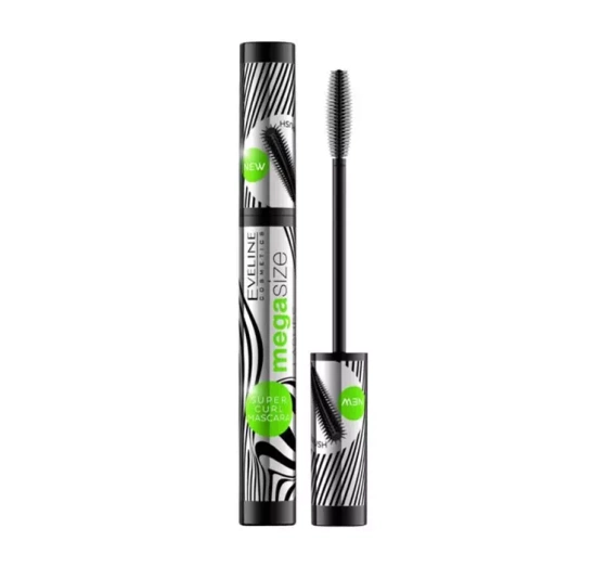 Eveline Cosmetics Mega Size Lashes Super Curl wydłużająco-podkręcający tusz do rzęs Black 10 ml
