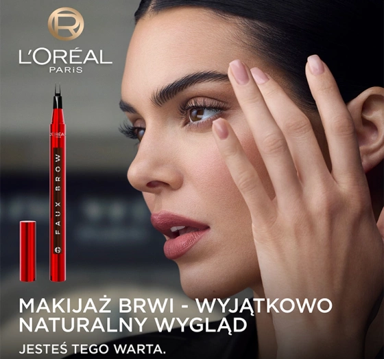 L'Oréal Paris Faux Brow marker do brwi z podwójną końcówką Light Brunette 1ml