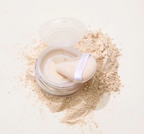 Gosh Bake'n Set Powder sypki puder utrwalający z trójkątnym puszkiem 002 Soft Yellow 15 g