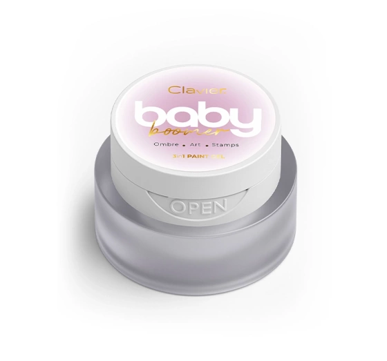 Clavier Nailsology Baby Boomer Sparkle wielozadaniowy żel 3w1 do stylizacji paznokci S03 Starlit 3 g