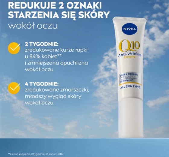 NIVEA Q10 Przeciwzmarszczkowe Ujędrnienie krem pod oczy 15 ml