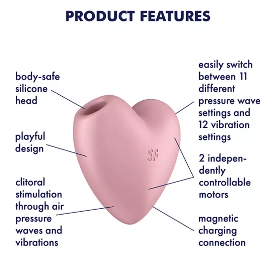 Satisfyer Cutie Heart stymulator łechtaczki Serduszko