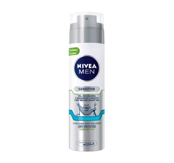 NIVEA MEN Sensitive żel do golenia 3-dniowego zarostu 200 ml
