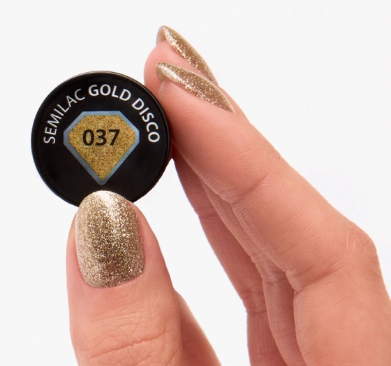 Semilac Special Day lakier hybrydowy 037 Gold Disco 7 ml