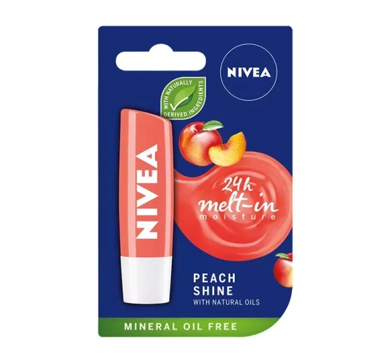 NIVEA pielęgnująca pomadka do ust Peach Shine 4,8 g