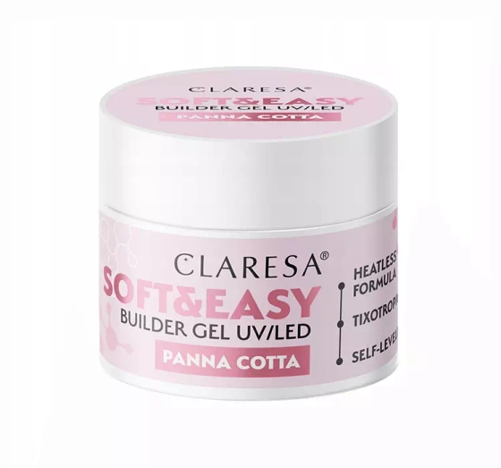 Claresa Soft & Easy żel budujący Panna Cotta 45 g