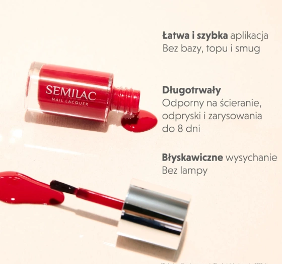 Semilac Nail Lacquer klasyczny lakier do paznokci 116 Holo Flash 9 ml