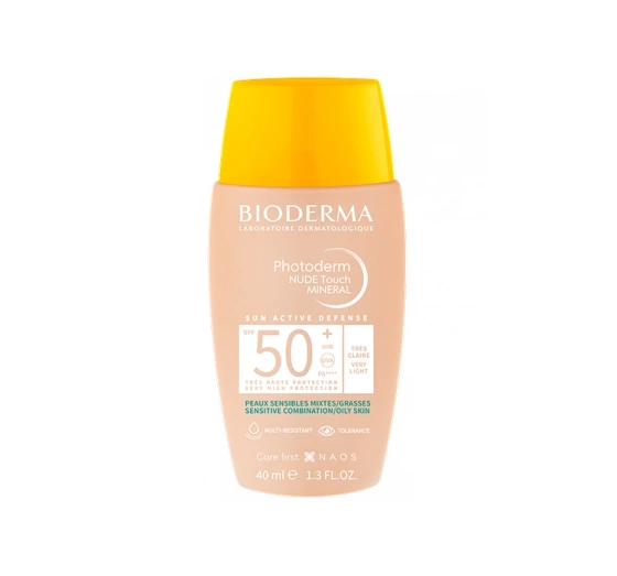 Bioderma Photoderm Nude Touch Mineral podkład mineralny z efektem nude SPF50 Very Light 40 ml