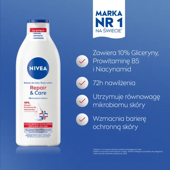 NIVEA Repair&Care regenerujący balsam do ciała do bardzo suchej skóry 400 ml