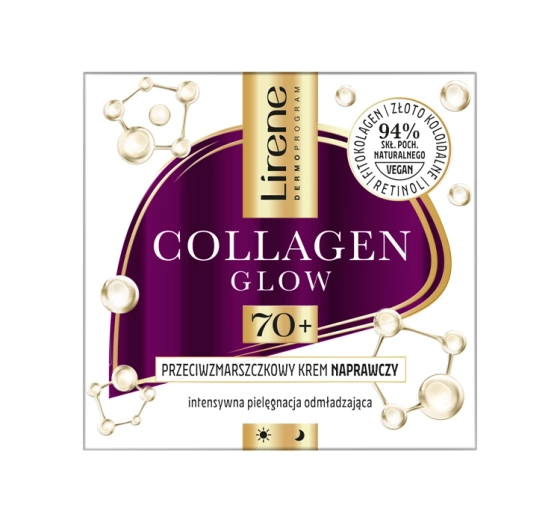 Lirene Collagen Glow przeciwzmarszczkowy krem naprawczy 70 50 ml