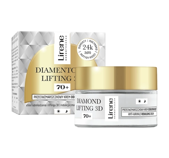 Lirene Dermoprogram Diamentowy Lifting 3D krem odbudowujący 70 50 ml
