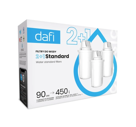 Dafi Classic Standard filtr do dzbanka filtrującego 3 sztuki