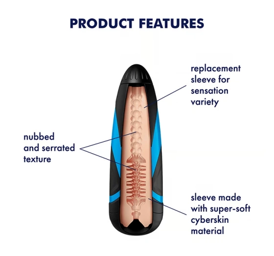 Satisfyer Men One nakładka do masturbatora dla mężczyzn Tornado Bliss