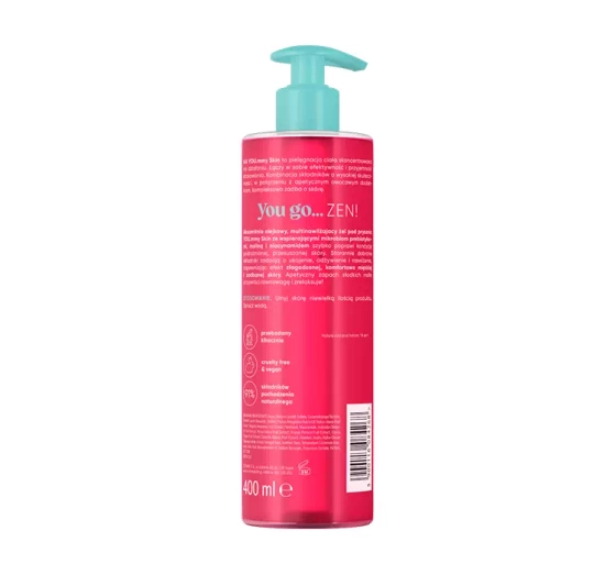 AA You.mmy Skin multinawilżający olejkowy żel pod prysznic Raspberry Zen 400 ml