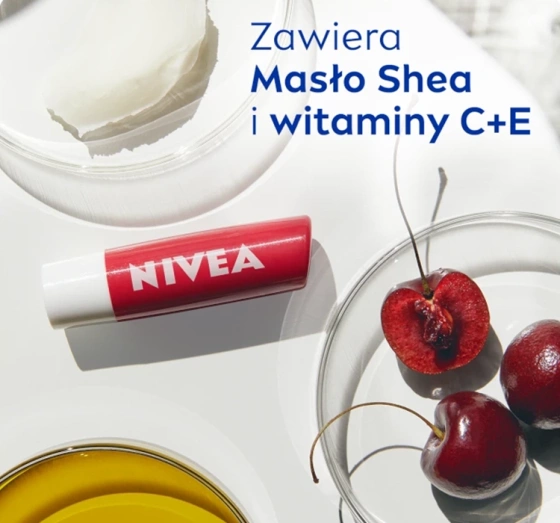 NIVEA pielęgnująca pomadka do ust Cherry Shine 4,8 g