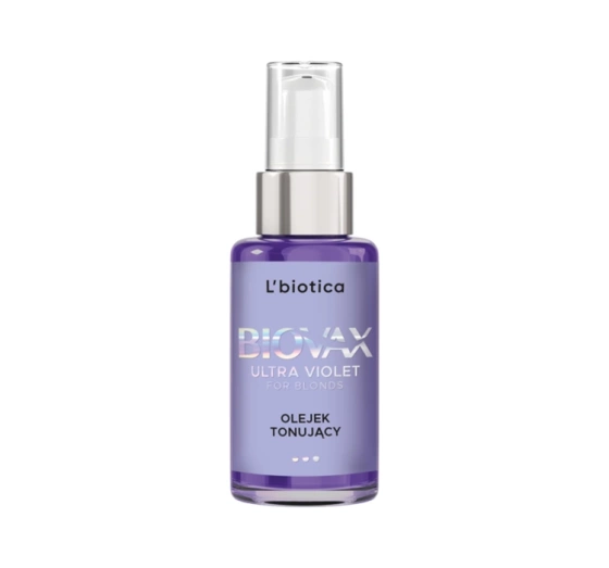 Biovax Ultra Violet For Blonds olejek tonujący do włosów blond, siwych i rozjaśnianych 50 ml