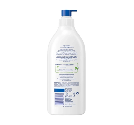 NIVEA łagodzący balsam do ciała z aloesem do skóry suchej i normalnej 625 ml