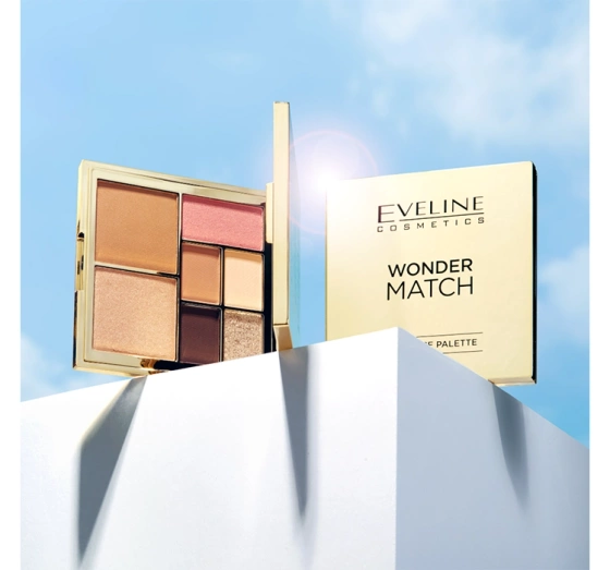 Eveline Cosmetics Wonder Match paleta do makijażu oczu i konturowania twarzy 14 g