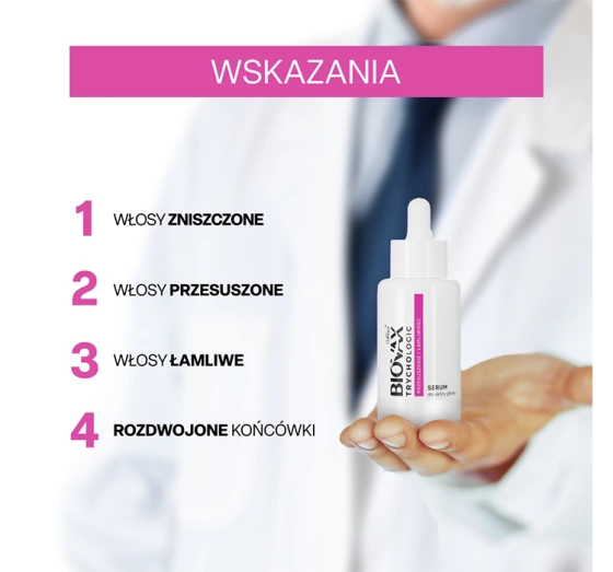 Biovax Trychologic Przesuszenie i Łamliwość serum do skóry głowy 50 ml