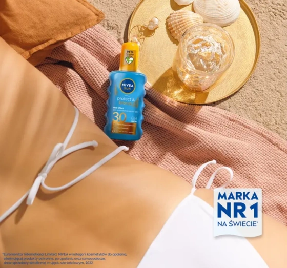 NIVEA SUN Protect&Bronze spray aktywujący opaleniznę SPF30 200 ml