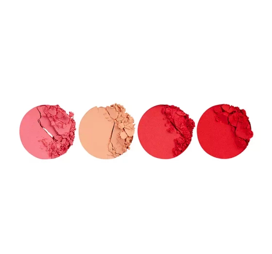Makeup Revolution Graphic Liners paleta żelowych eyelinerów z pędzelkiem Pretty Pink 5,4g
