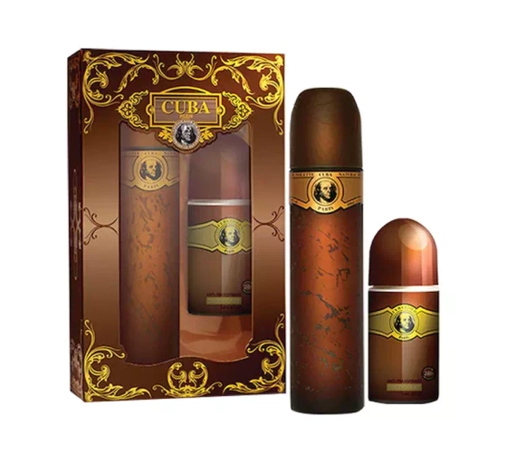 Cuba Gold woda toaletowa spray 100 ml antyperspirant roll-on 50 ml