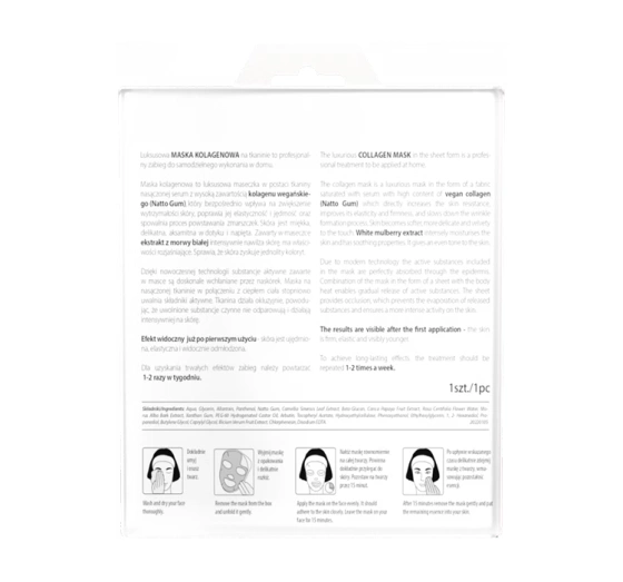 L'Biotica maska na tkaninie kolagenowa 23 ml