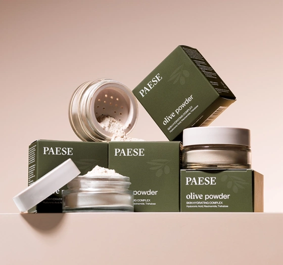 Paese Olive transparentny sypki puder oliwkowy do twarzy 6 g