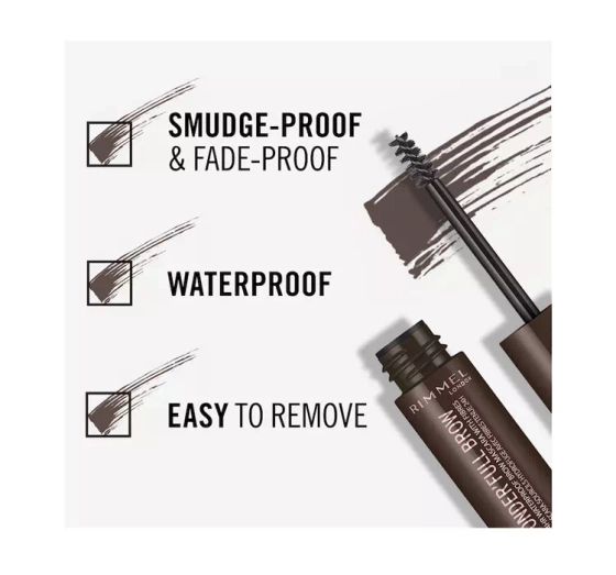 RIMMEL WONDER FULL BROW 24H MASKARA DO BRWI 003 DARK 4,5ML