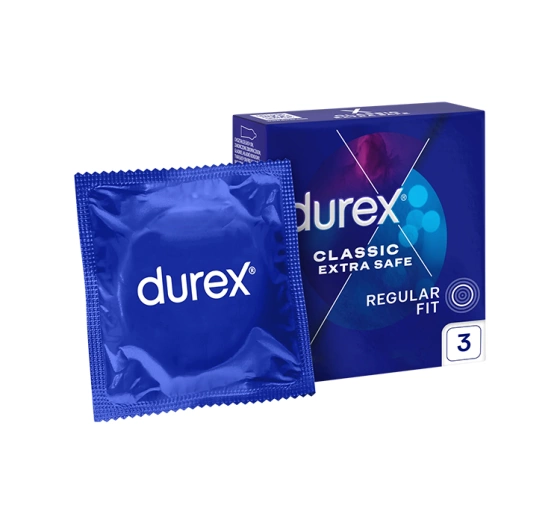 Durex Classic Extra Safe prezerwatywy wzmocnione 3 szt