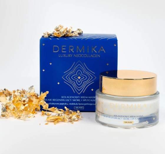Dermika Luxury Neocollagen kolagenowy krem-maska na noc 50ml