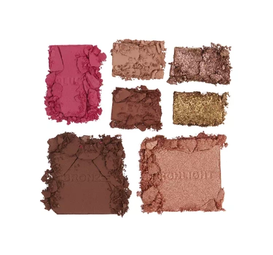 Revolution Pro Iconic paleta do makijażu oczu i twarzy Medium Deep 12g