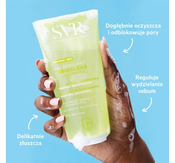 SVR Sebiaclear oczyszczający żel do mycia 200 ml