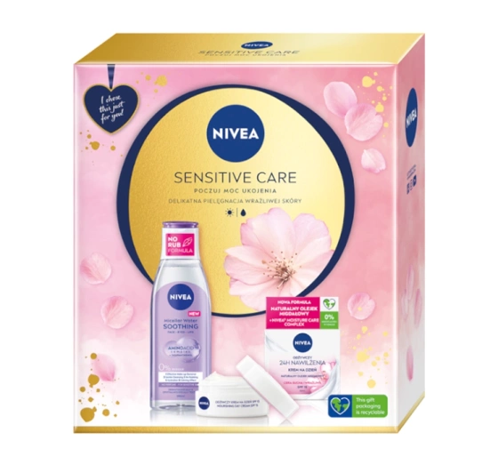 NIVEA Sensitive Care zestaw krem na dzień płyn micelarny