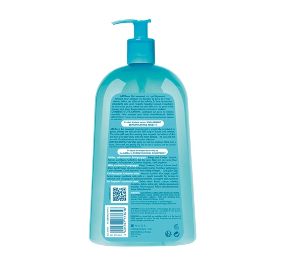 Bioderma ABCDerm żel do mycia ciała i włosów dla dzieci i niemowląt 1000 ml