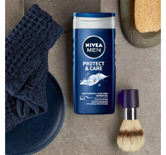NIVEA MEN Protect&Care żel pod prysznic 3w1 dla mężczyzn 250 ml