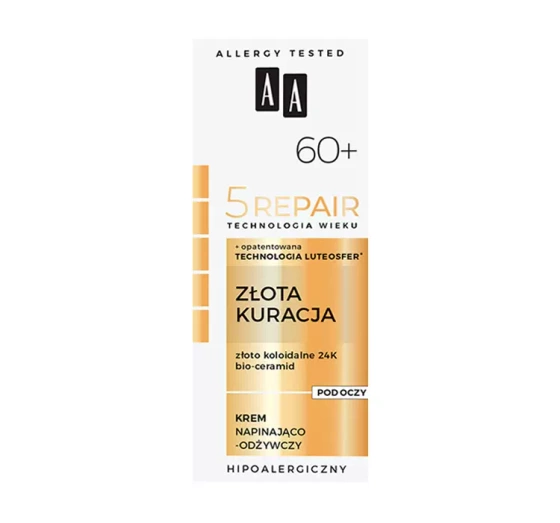 AA 5 Repair Złota Kuracja 60 napinająco-odżywczy krem pod oczy 15 ml